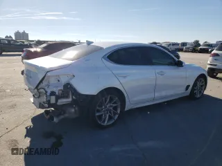 2022 Genesis G70 2.0T with VIN KMTG34TA6NU086756, listed as a Copart auction lot 83992224 with 23,858 mi miles and Salvage Title. Bid and sale history available at DreamBid. Image 3.