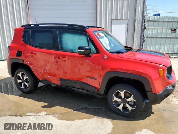 2022 Jeep Renegade Trailhawk with VIN ZACNJDC10NPN89886, listed as a Copart auction lot 59146314 with 24,308 mi miles and Non Repairable. Bid and sale history available at DreamBid. Image 4.