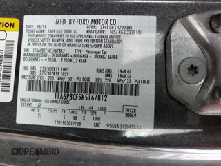 2019 Ford Mustang GT with VIN 1FA6P8CF5K5167812, listed as a Copart auction lot 47606065 with 49,386 mi miles and Salvage Title. Bid and sale history available at DreamBid. Image 12.