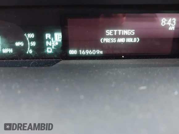 2011 Toyota Prius I with VIN JTDKN3DU8B5371440, listed as a IAAI auction lot 42097626 with 169,609 mi miles. Bid and sale history available at carsss.com. Image 15.