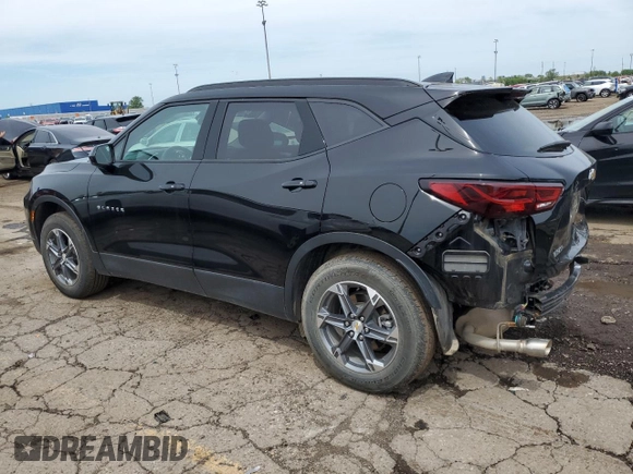 2024 Chevrolet Blazer LT z VIN 3GNKBCR47RS178236, wystawiony jako Copart lot #58335565 z przebiegiem 13 364 mil mil oraz Czysty tytuł • Clean title. Historia ofert i sprzedaży dostępna na DreamBid. Obrazek 2.