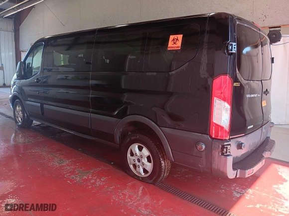 2018 Ford Transit Passenger Wagon XL with VIN 1FBZX2YG9JKA79775, listed as a Copart auction lot 60044743 with 57,404 mi miles and Salvage Title. Bid and sale history available at carsss.com. Image 2.