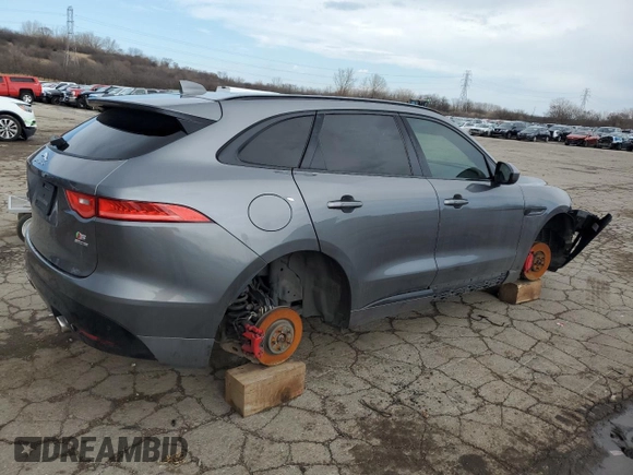 2018 Jaguar F-Pace S z VIN SADCM2FV7JA298854, wystawiony jako Copart lot #49482775 z przebiegiem 79 986 mil mil oraz Tytuł czysty. Historia ofert i sprzedaży dostępna na DreamBid. Obrazek 3.