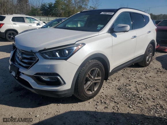 2017 Hyundai Santa Fe Sport 2.4L with VIN 5XYZUDLB2HG460010, listed as a Copart auction lot 74607444 with 79,040 mi miles and Salvage Title. Bid and sale history available at carsss.com. Image 1.