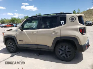 2017 Jeep Renegade Trailhawk with VIN ZACCJBCBXHPE97129, listed as a Copart auction lot 57259825 with 71,380 mi miles and Non repairable. Bid and sale history available at DreamBid. Image 2.