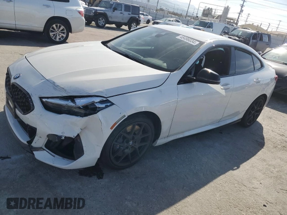 2020 BMW 2 Series M235i xDrive with VIN WBA13AL05L7G07164, listed as a Copart auction lot 48496034 with 33,259 mi miles. Bid and sale history available at carsss.com. Image 1.