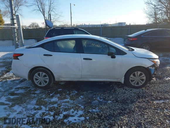 2024 Nissan Versa S with VIN 3N1CN8DV0RL906283, listed as a IAAI auction lot 41365638 with 8,123 mi miles. Bid and sale history available at carsss.com. Image 13.