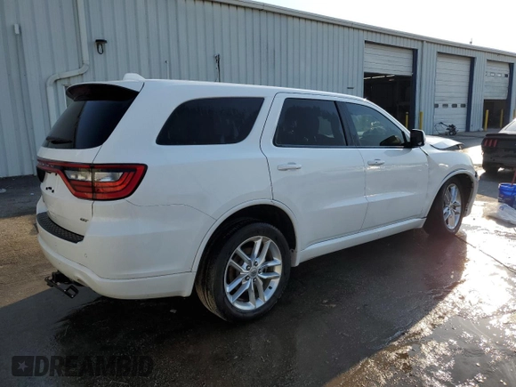 2021 Dodge Durango GT Plus with VIN 1C4RDHDG5MC692889, listed as a Copart auction lot 50168005 with 53,254 mi miles and Salvage Title. Bid and sale history available at DreamBid. Image 3.