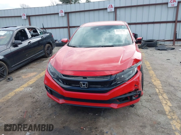 2020 Honda Civic Sedan Sport with VIN 2HGFC2F8XLH562743, listed as a IAAI auction lot 41676749 with 137,890 mi miles. Bid and sale history available at carsss.com. Image 12.
