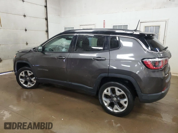 2018 Jeep Compass Limited with VIN 3C4NJDCB8JT395928, listed as a Copart auction lot 55462985 with 66,941 mi miles and Clean title. Bid and sale history available at DreamBid. Image 2.
