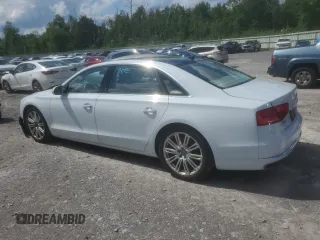 2014 Audi A8 4.0T with VIN WAUR2AFDXEN010107, listed as a Copart auction lot 62056544 with 85,450 mi miles and Non repairable. Bid and sale history available at DreamBid. Image 2.