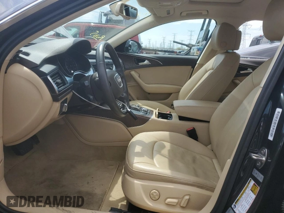 2014 Audi A6 Premium Plus with VIN WAUFGAFC2EN162765, listed as a Copart auction lot 54138005 with 32,580 mi miles and Salvage title. Bid and sale history available at DreamBid. Image 7.