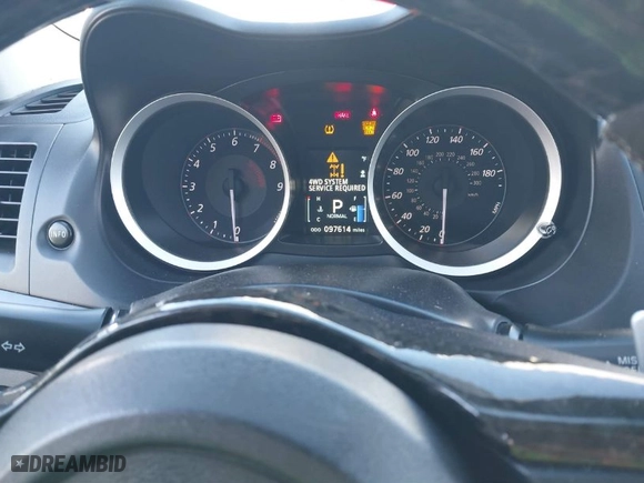 2014 Mitsubishi Lancer Evolution MR with VIN JA32W5FV5EU017592, listed as a IAAI auction lot 41158408 with 97614 miles. Bid and sale history available at carsss.com. Image 7.