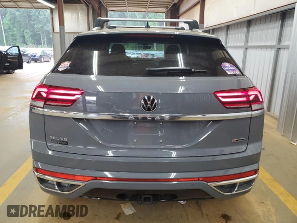 2021 Volkswagen Atlas SEL Premium R-Line with VIN 1V2FE2CA2MC238981, listed as a Copart auction lot 62637875 with 43,064 mi miles and Salvage title. Bid and sale history available at DreamBid. Image 6.