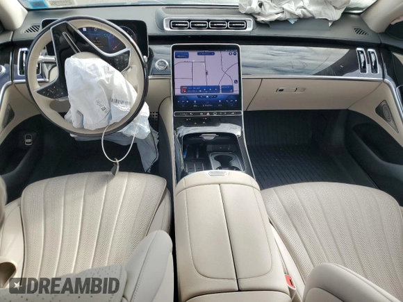 2022 Mercedes-Benz S-Class S 500 with VIN W1K6G6DB5NA166087, listed as a Copart auction lot 47003915 with 7,000 mi miles and Salvage Title. Bid and sale history available at carsss.com. Image 8.