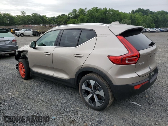 2024 Volvo XC40 Plus Bright Theme with VIN YV4L12UE3R2290695, listed as a Copart auction lot 61178065 with 42,047 mi miles and Clean title. Bid and sale history available at DreamBid. Image 2.