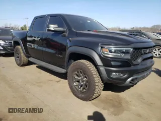 2021 Ram 1500 TRX with VIN 1C6SRFU90MN901475, listed as a Copart auction lot 47427705 with 17,076 mi miles and Salvage Title. Bid and sale history available at carsss.com. Image 4.