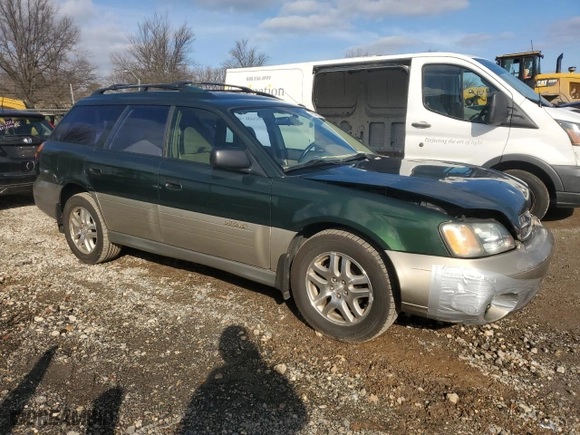 2000 Subaru Legacy Wagon Outback w/RB Equip with VIN 4S3BH6656Y7650512, listed as a Copart auction lot 85745784 with 151,398 mi miles and Non Repairable. Bid and sale history available at carsss.com. Image 4.
