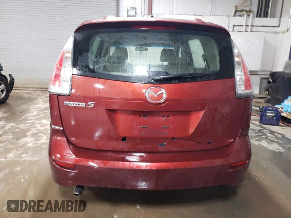 2008 Mazda 5 Sport with VIN JM1CR293480321756, listed as a Copart auction lot 86882064 with Not Provided miles and Salvage Title. Bid and sale history available at carsss.com. Image 6.
