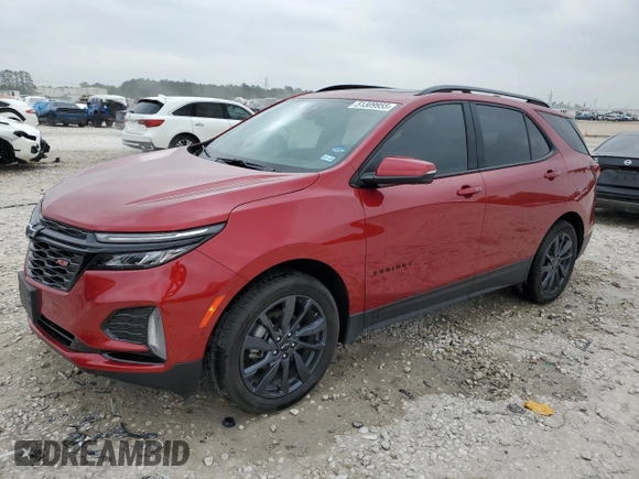 2024 Chevrolet Equinox RS with VIN 3GNAXMEG2RL228246, listed as a Copart auction lot 51309955 with 32,390 mi miles and Salvage Title. Bid and sale history available at DreamBid. Image 1.