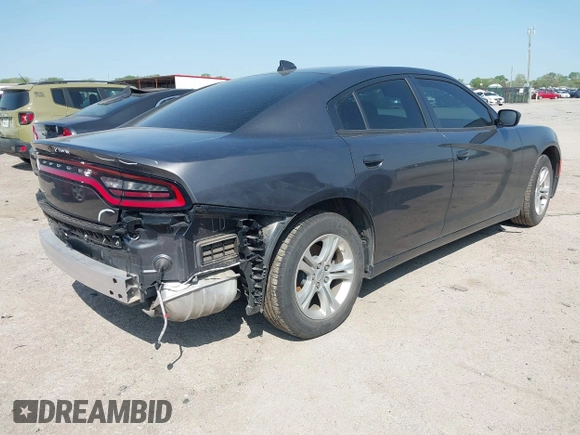 2023 Dodge Charger SXT with VIN 2C3CDXBG4PH635947, listed as a IAAI auction lot 41903133 with 24,702 mi miles and . Bid and sale history available at DreamBid. Image 4.