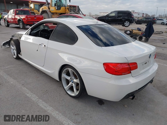 2013 BMW 3 Series 335i with VIN WBAKG7C53DJ438190, listed as a IAAI auction lot 41712275 with 126,357 mi miles. Bid and sale history available at carsss.com. Image 3.