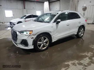 2020 Audi Q3 S line Premium Plus with VIN WA1EECF36L1053109, listed as a Copart auction lot 88045175 with 72,243 mi miles and Salvage Title. Bid and sale history available at carsss.com. Image 1.