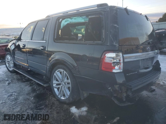 2016 Ford Expedition EL Platinum with VIN 1FMJK1MT8GEF52136, listed as a Copart auction lot 88994755 with 0 mi miles and Salvage Title. Bid and sale history available at carsss.com. Image 2.