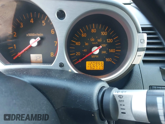 2004 Nissan 350Z Touring with VIN JN1AZ34E94T050033, listed as a IAAI auction lot 41652568 with 120,955 mi miles. Bid and sale history available at carsss.com. Image 7.