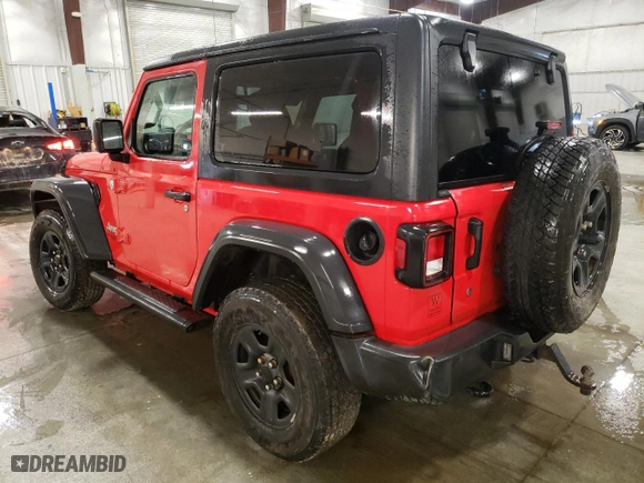 2018 Jeep Wrangler Sport S with VIN 1C4GJXAN2JW291971, listed as a Copart auction lot 51155765 with 98,763 mi miles and Salvage Title. Bid and sale history available at carsss.com. Image 2.