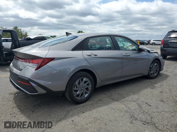 2024 Hyundai Elantra SEL with VIN KMHLM4DG9RU732564, listed as a Copart auction lot 56795735 with 6,999 mi miles and Salvage title. Bid and sale history available at DreamBid. Image 3.