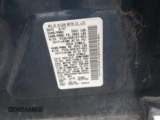 2007 Nissan Murano S with VIN JN8AZ08W47W654840, listed as a IAAI auction lot 41925091 with Not Provided miles and . Bid and sale history available at carsss.com. Image 9.