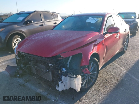 2021 Infiniti Q50 Luxe z VIN JN1EV7BPXMM705321, wystawiony jako IAAI lot #41838394 z przebiegiem 38 928 mil mil oraz . Historia ofert i sprzedaży dostępna na DreamBid. Obrazek 2.