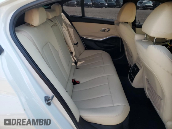 2021 BMW 3 Series 330i with VIN 3MW5R1J0XM8C09626, listed as a Copart auction lot 52205805 with 52,261 mi miles and Salvage title. Bid and sale history available at DreamBid. Image 10.
