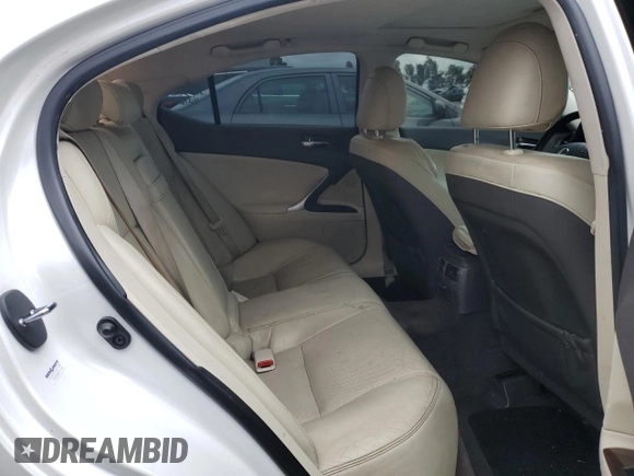 2010 Lexus IS 250 with VIN JTHBF5C20A5125178, listed as a Copart auction lot 55769825 with 190,247 mi miles and Clean title. Bid and sale history available at DreamBid. Image 10.