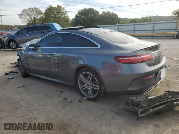 2018 Mercedes-Benz E-Class E 400 with VIN WDD1J6GB2JF020041, listed as a Copart auction lot 68028943 with 0 mi miles and Salvage Title. Bid and sale history available at carsss.com. Image 2.