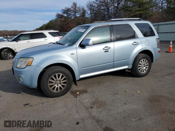 2009 Mercury Mariner Premier with VIN 4M2CU97719KJ17381, listed as a Copart auction lot 80750244 with 115,730 mi miles and Salvage Title. Bid and sale history available at carsss.com. Image 1.