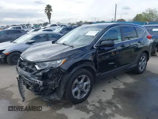 2017 Honda CR-V EX-L with VIN 7FARW1H87HE019328, listed as a IAAI auction lot 41756130 with 62,763 mi miles. Bid and sale history available at carsss.com. Image 2.