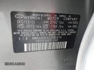 2012 Hyundai Elantra Limited с VIN KMHDH4AEXCU396474, выставлен на аукционе IAAI как лот 42476685 с пробегом 156 788 миль миль и . История ставок и продаж доступна на DreamBid. Изображение 9.