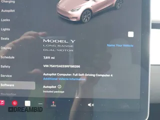 2024 Tesla Model Y Long Range z VIN 7SAYGAEE8RF198286, wystawiony jako IAAI lot #41950454 z przebiegiem 7 611 mil mil oraz . Historia ofert i sprzedaży dostępna na DreamBid. Obrazek 15.