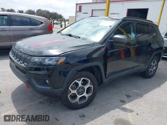 2022 Jeep Compass Trailhawk with VIN 3C4NJDDB8NT107992, listed as a IAAI auction lot 42116531 with 48,787 mi miles and . Bid and sale history available at DreamBid. Image 2.