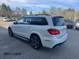 2019 Mercedes-Benz GLS 550 with VIN 4JGDF7DE4KB222512, listed as a Copart auction lot 54090065 with 38,005 mi miles and Salvage title. Bid and sale history available at DreamBid. Image 3.