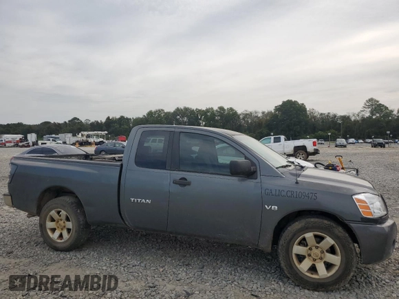 2005 Nissan Titan SE with VIN 1N6AA06A45N563576, listed as a Copart auction lot 72881714 with Not provided miles and Salvage title. Bid and sale history available at DreamBid. Image 4.