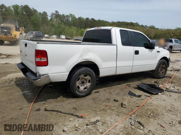 2005 Ford F-150 STX with VIN 1FTRX12W55NA33581, listed as a Copart auction lot 53717995 with 291,549 mi miles and Salvage title. Bid and sale history available at DreamBid. Image 3.