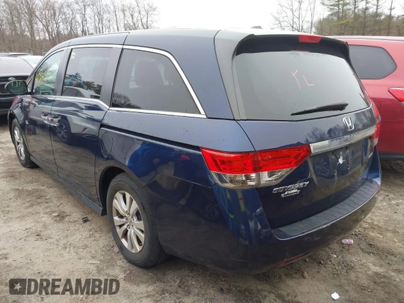 2016 Honda Odyssey SE with VIN 5FNRL5H38GB111448, listed as a IAAI auction lot 41754302 with 114,282 mi miles and . Bid and sale history available at DreamBid. Image 3.
