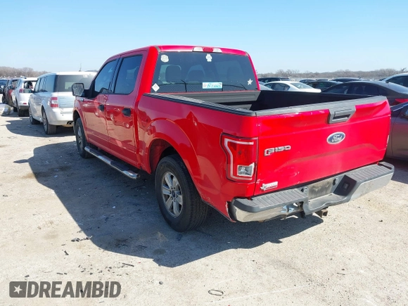 2017 Ford F-150 XL with VIN 1FTEW1C81HKC41044, listed as a IAAI auction lot 41650604 with 110,671 mi miles. Bid and sale history available at carsss.com. Image 3.