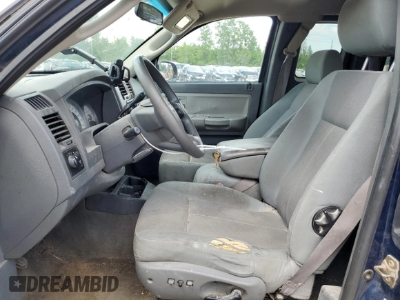 2005 Dodge Dakota SLT with VIN 1D7HE42K75S198717, listed as a Copart auction lot 57344684 with 260,547 mi miles and Non Repairable. Bid and sale history available at carsss.com. Image 7.