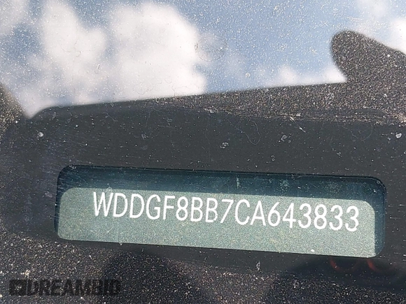 2012 Mercedes-Benz C 300 Sport with VIN WDDGF8BB7CA643833, listed as a IAAI auction lot 42644222 with 169,874 mi miles and . Bid and sale history available at DreamBid. Image 9.