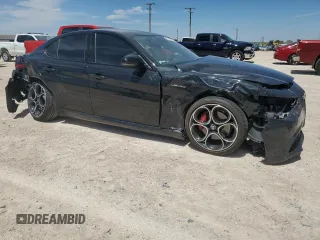 2022 Alfa Romeo Giulia Ti with VIN ZARFAMBNXN7665158, listed as a Copart auction lot 67819884 with 0 mi miles and Salvage Title. Bid and sale history available at carsss.com. Image 4.
