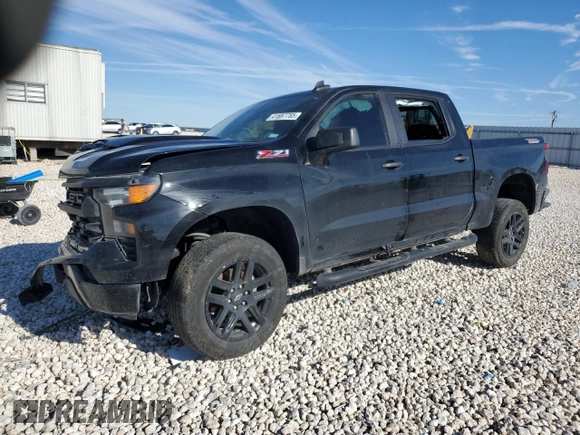 2024 Chevrolet Silverado 1500 Custom Trail Boss with VIN 3GCUDCED9RG177450, listed as a Copart auction lot 41687785 with 0 mi miles and Salvage Title. Bid and sale history available at carsss.com. Image 1.